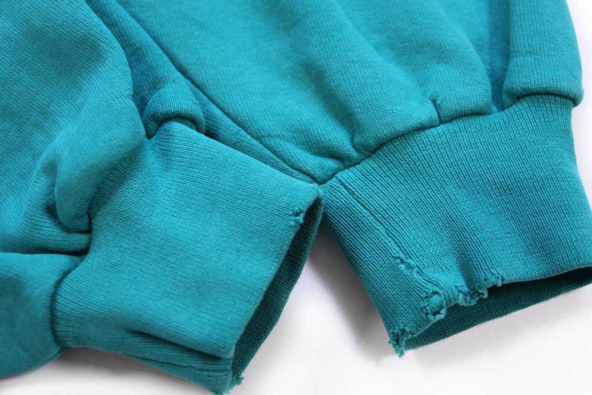 90s USA製 L.L.Bean×RUSSELLラッセル 前V スウェット エメラルド