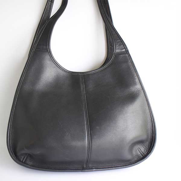 USA製 COACH オールド コーチ レザー ハンドバッグ 黒☆9035