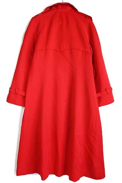 80s 英国製 Burberrys PRORSUM バーバリー トレンチコート 赤