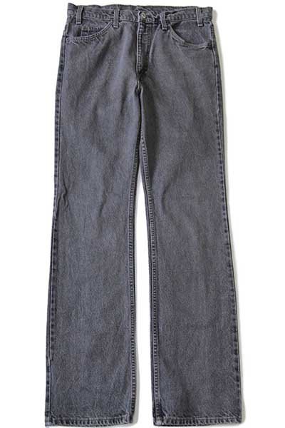 90s USA製 Levi'sリーバイス 517 先染め ブラック デニムパンツ w34