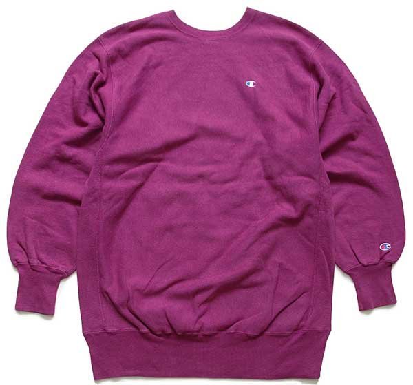 90s USA製 Championチャンピオン 青目 ワンポイント リバースウィーブ