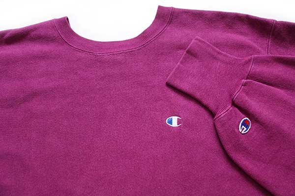90s USA製 Championチャンピオン 青目 ワンポイント リバースウィーブ