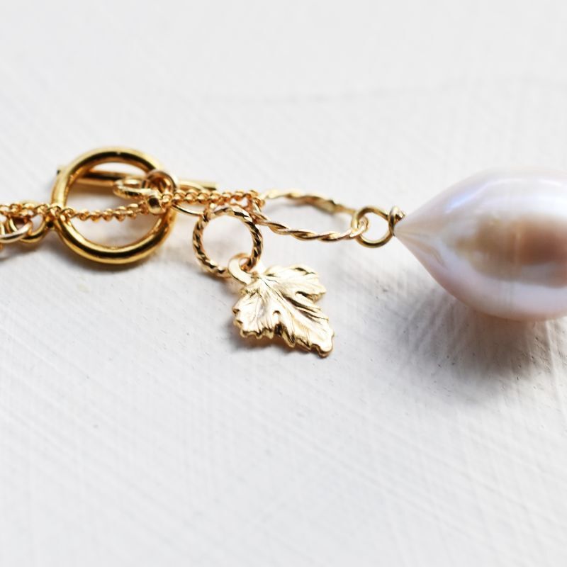 重ね付け用チャーム】14KGF ゴールドリーフ チャーム - Silvia de atelier