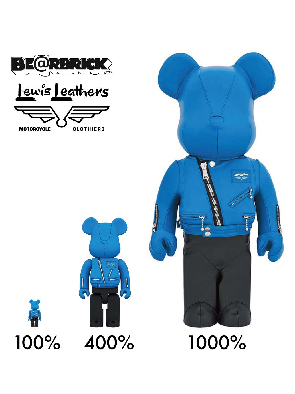 Lewis Leathers - BE@RBRICK × LEWIS LEATHERS 1000% 【特別送料商品