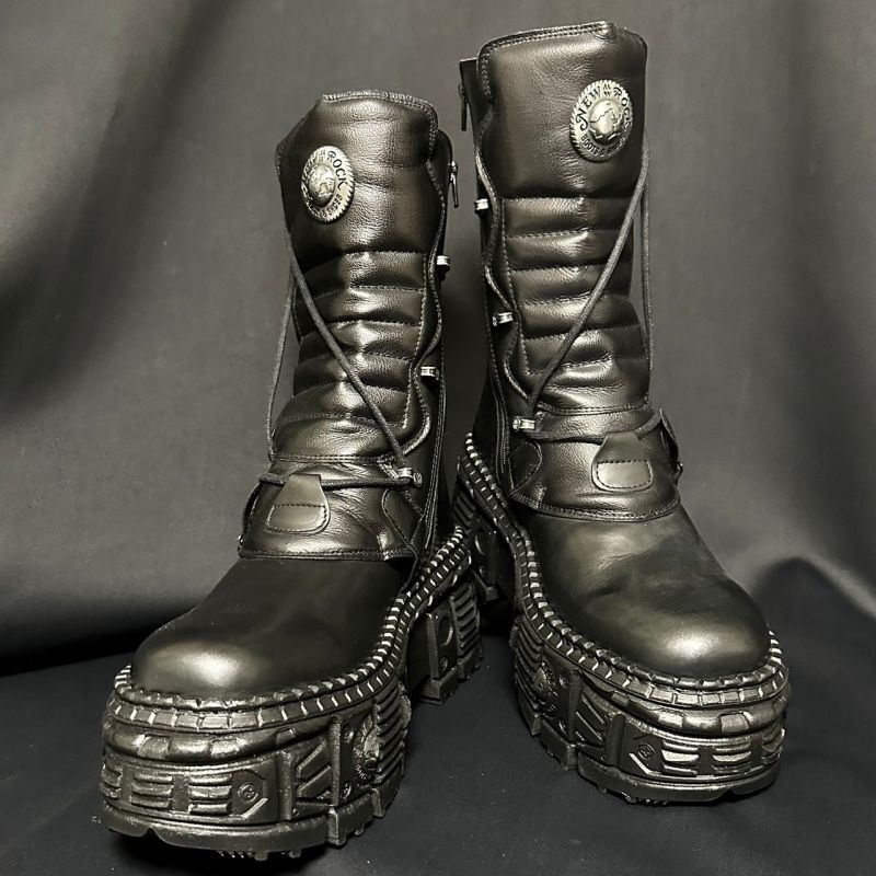 取り寄せ]M-WALL373-S3 / 厚底ブーツ / 本革【NEW ROCK】 | Spider