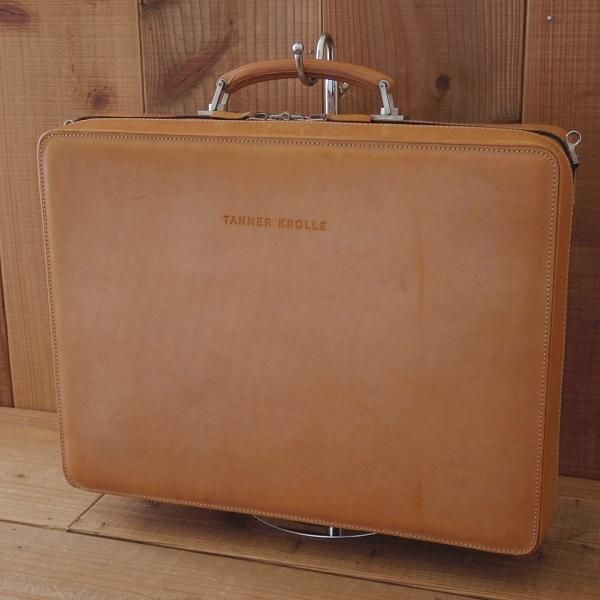 タナークロール【ブライドルレザー/ソフト・アタッシュケース/薄茶