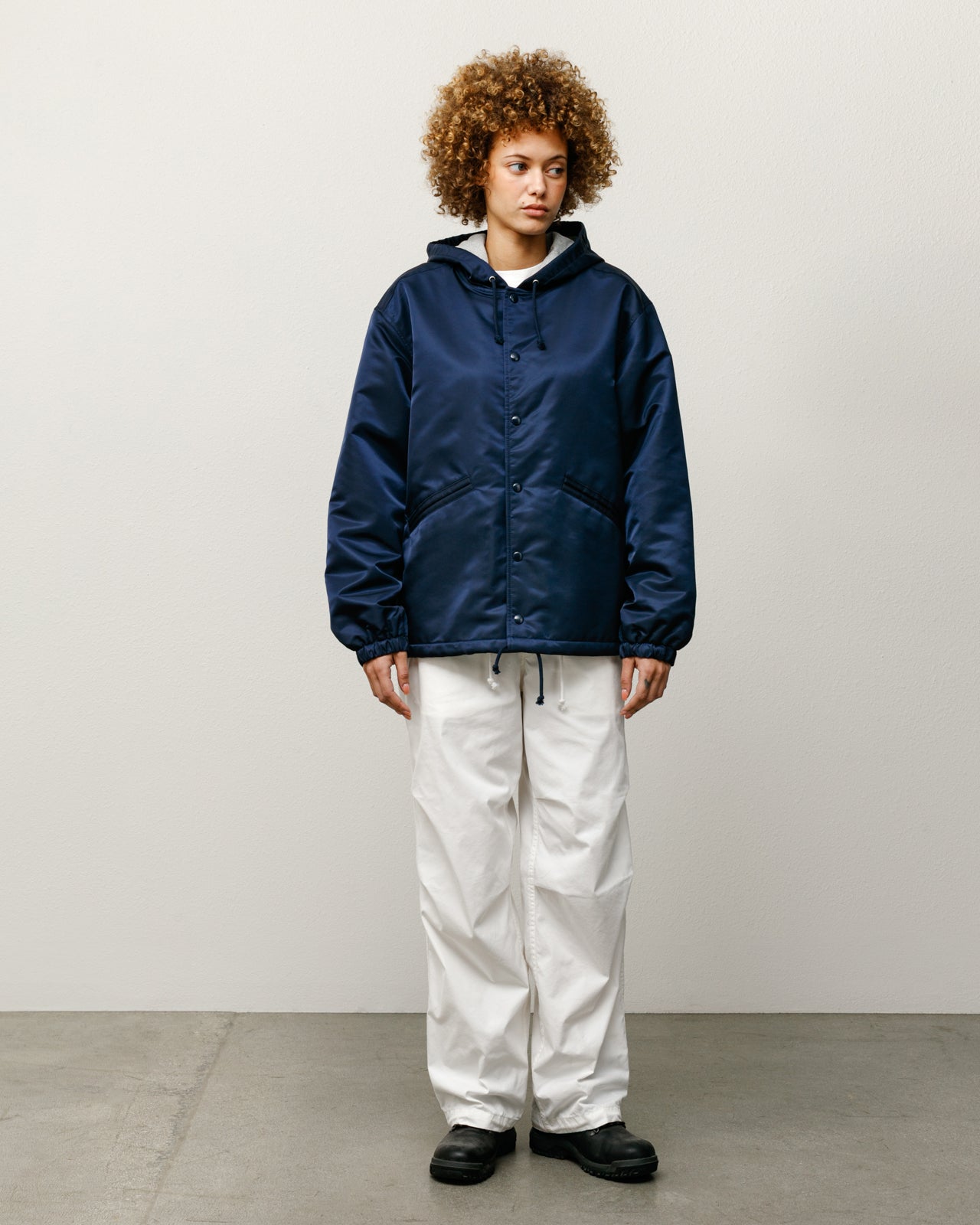 Hooded Coaches Jacket – Navy | Outerwear | Stüssy