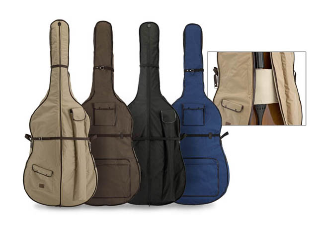 Galax コントラバス用ソフトケース 4弦用 (ネイビー・ジャンク) GALAX