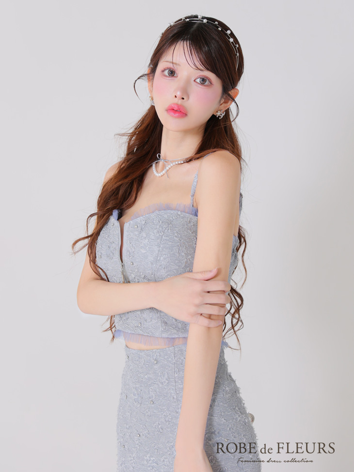 XSサイズあり【ROBE de FLEURS/ローブドフルール】ジャガード