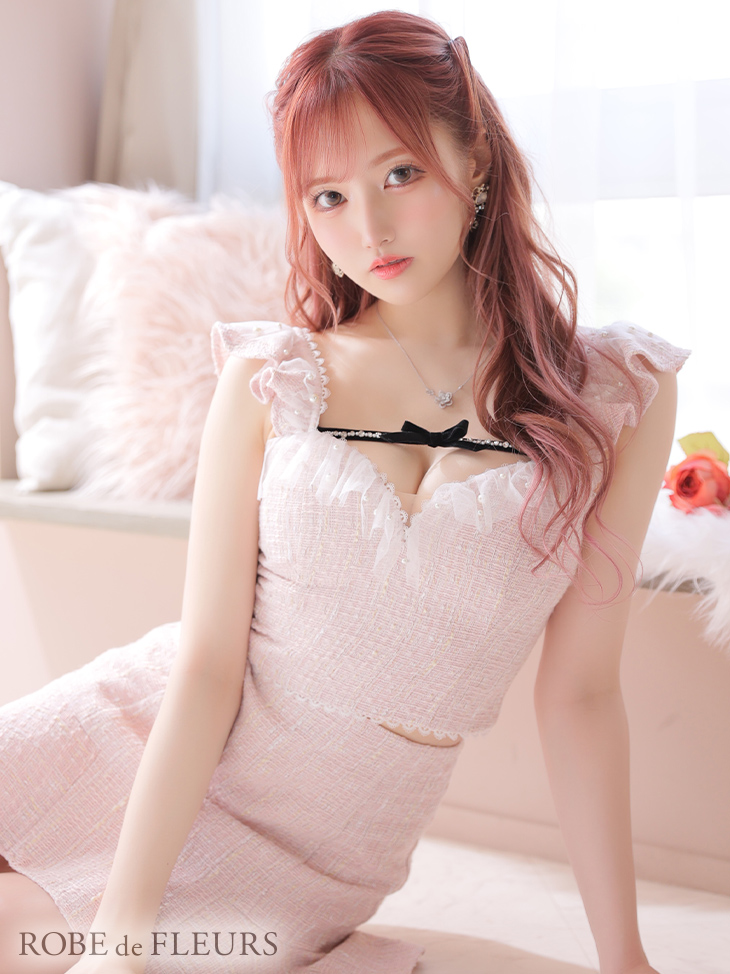 XS-Lサイズあり【ROBE de FLEURS/ローブドフルール】サマーツイード