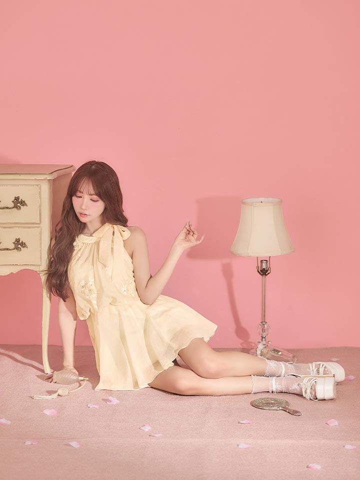 XSサイズあり【ANGEL R/エンジェルアール】ネックリボン/ フラワー