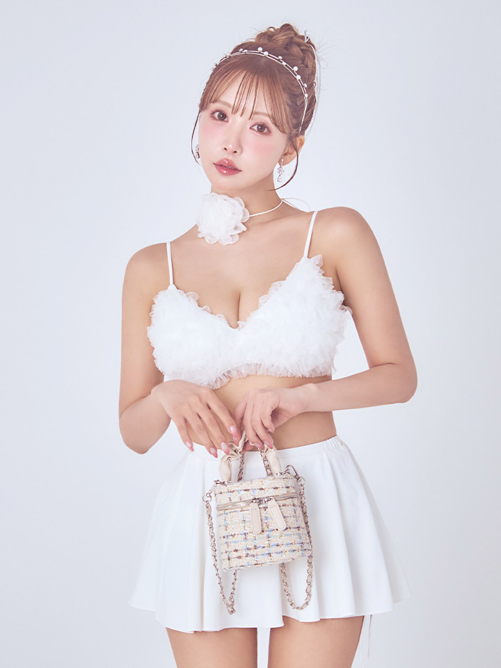 即日発送】【MISTREASS×sugarコラボビキニ】【水着】チュールフレア