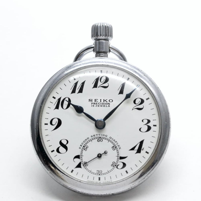昭和44年の19セイコー鉄道時計/15石/秒針止め機能/絶版時計