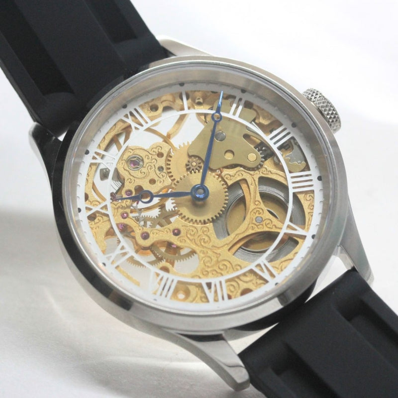 正美堂オリジナルウォッチ/腕時計/スケルトン/スイス製オールド