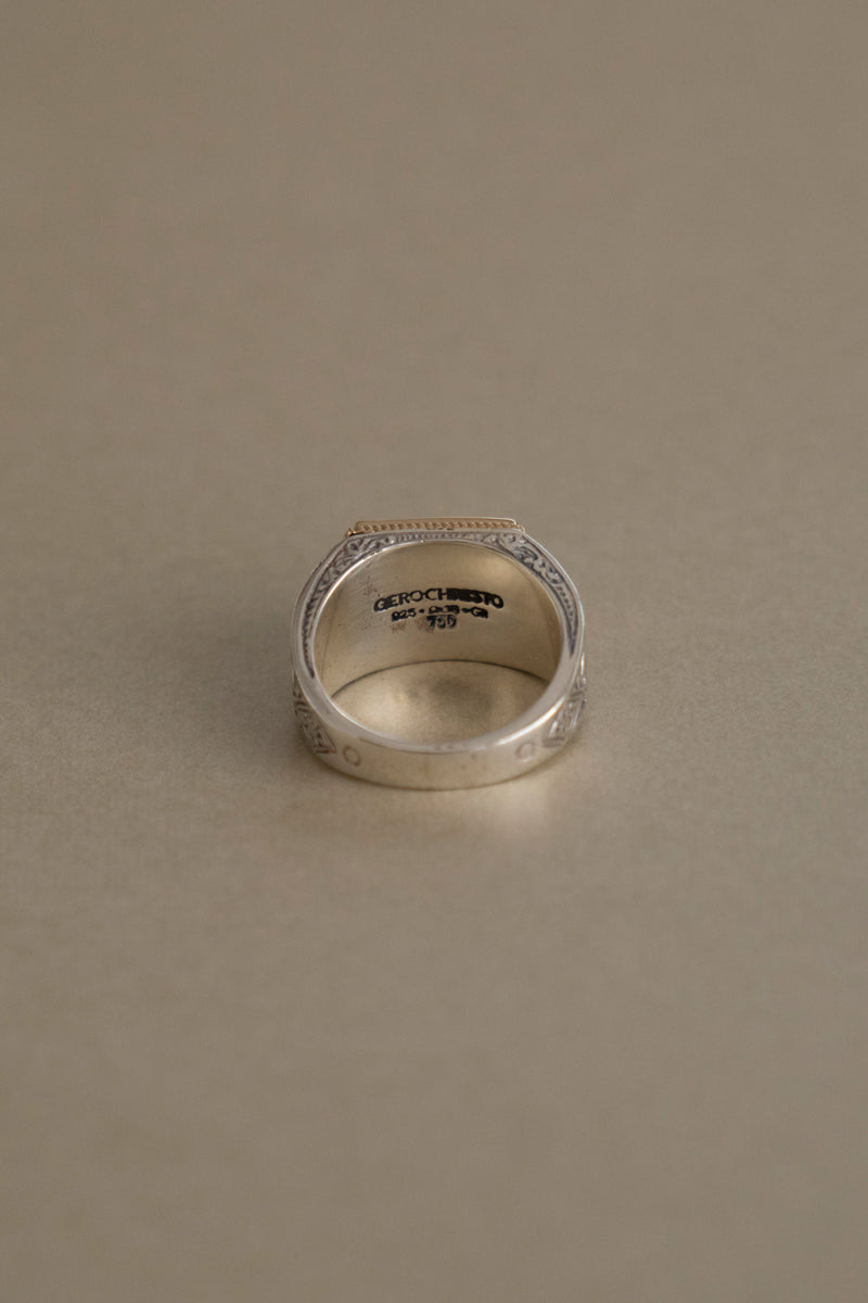 Gerochristo Classic Signet Ring Onyx ジェロクリスト オニキス