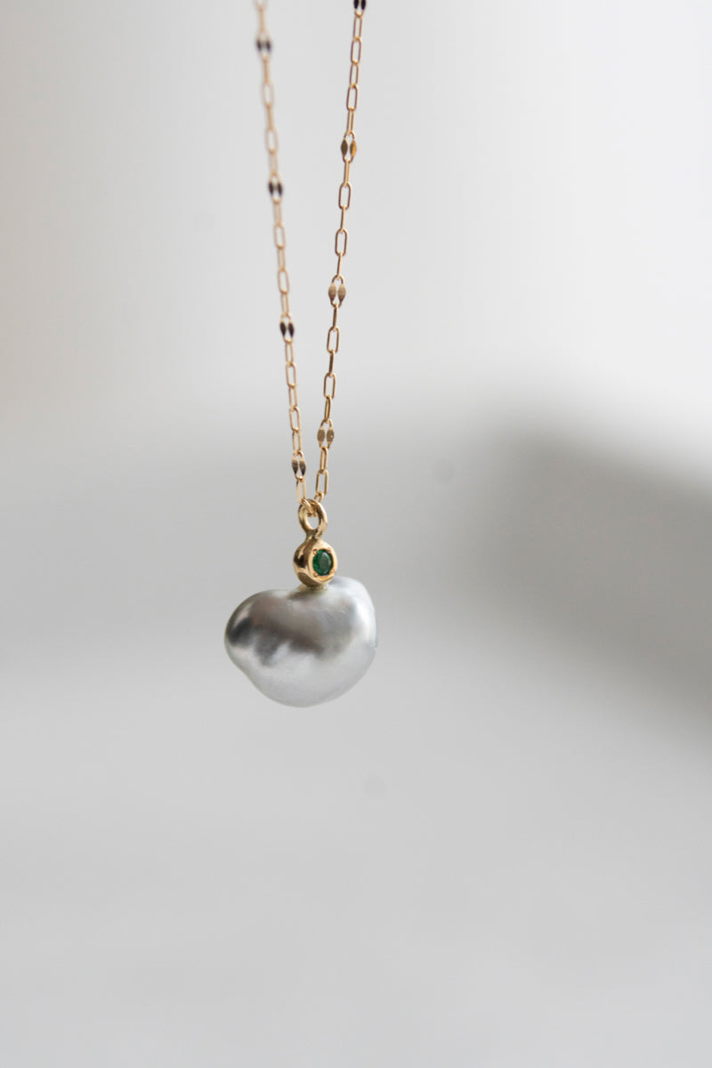 MINIMUMNUTS South sea Keshi pearl necklace ミニマムナッツ 南洋