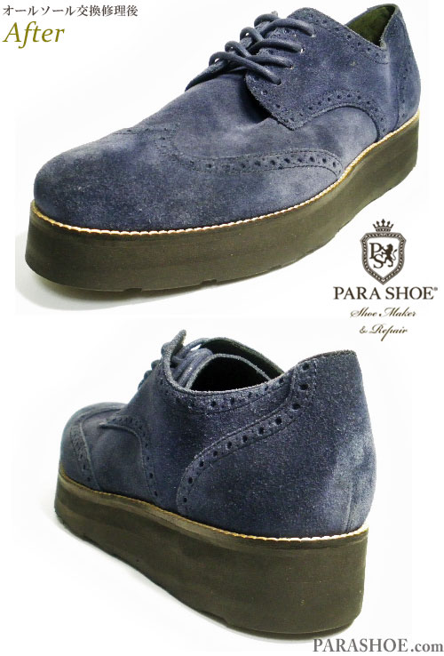 コールハーン（Cole Haan）ルナグランド スエード ウィングチップ