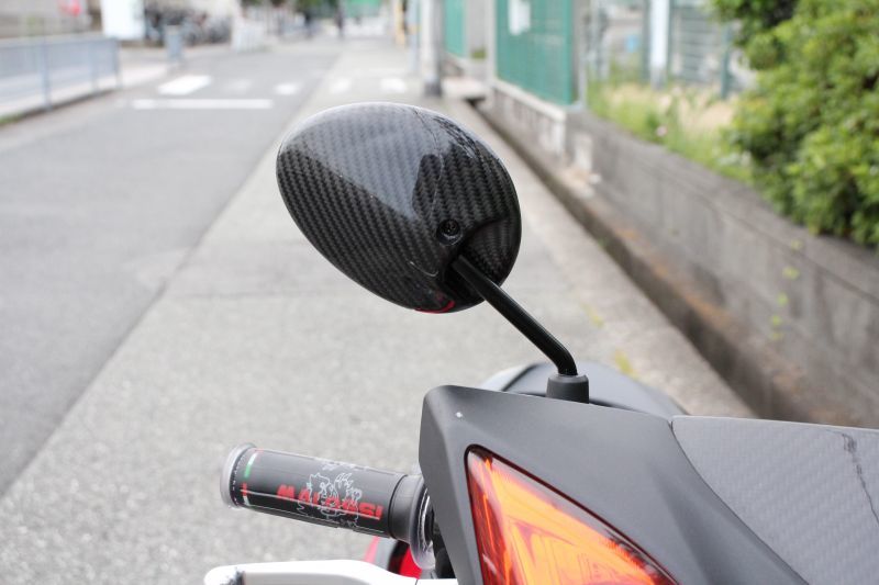 カーボン台湾ミラー M8正/逆 （汎用） シグナスX・BW'S125のカスタム