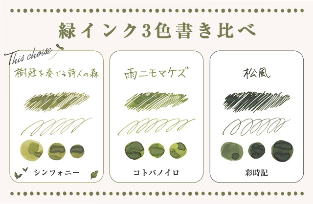 即日出荷OK】Pent〈ペント〉数量限定 ボトルインク シンフォニー 樹冠