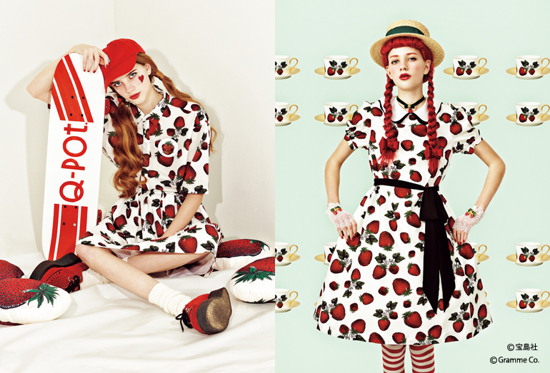 Q-pot. Dress”の1stコレクション『Strawberry Field』がリバイバル