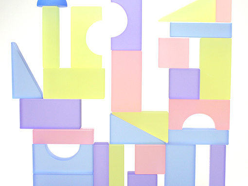 木のおもちゃ カルテット / 【アクリル積木】Lumi(ルミ)ブロック