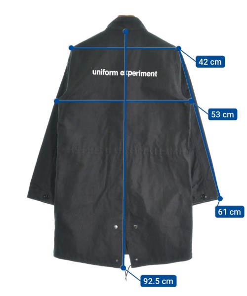 uniform experiment（ユニフォームエクスペリメント）モッズコート 黒
