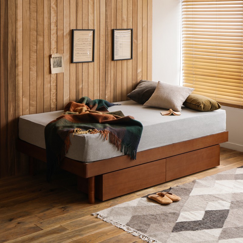 木製ベッド NOANA／BR ヘッドレスタイプ ｜家具・インテリア通販 Re