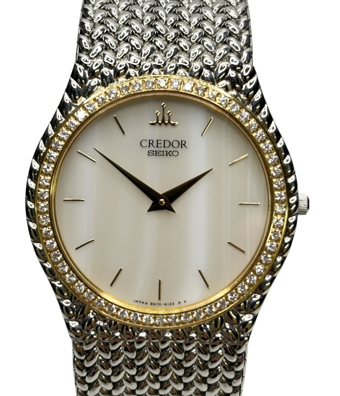 SEIKOクレドール18KT ダイヤベゼルを高価買取いたしました