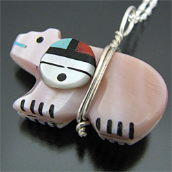 ZUNI/ズニ族 フェティッシュ ベアモチーフ リバーシブル ネックレス