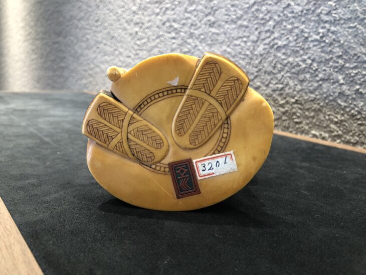 象牙 置物 「寿老人」 ｜骨董品買取 緑和堂