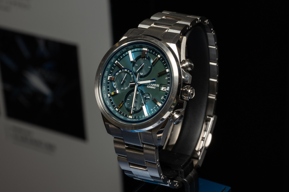 カシオOCEANUS「ブルーグリーン」ダイヤルの新作 - Impress Watch