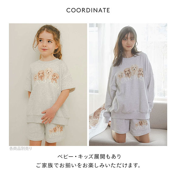 ジェラートピケ レディース トイプードル裏毛ショートパンツ