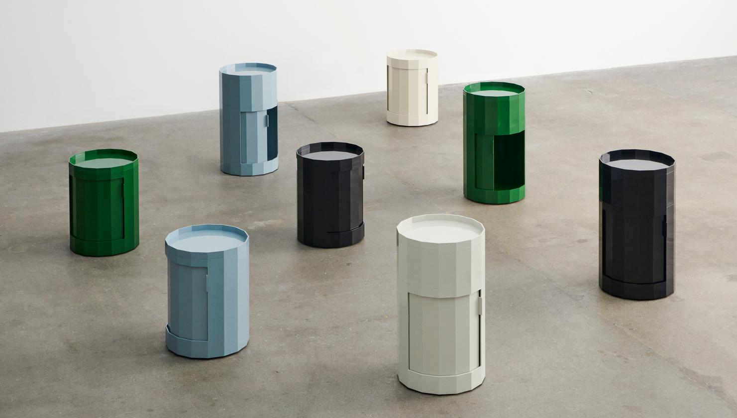 新品未使用 HAY FACET CABINET HIGH ミスティブルー お取り寄せ】 HAY (ヘイ) Facet Cabinet High ミスティーグレー