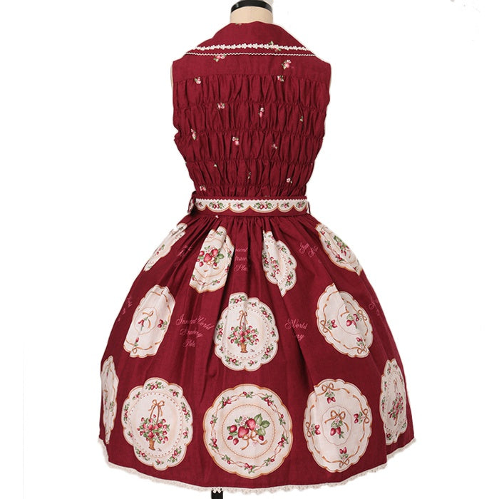 ストロベリープレートテーラードジャンパースカート | Innocent World