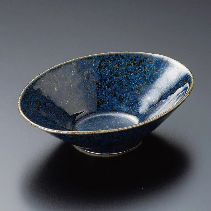 ラピスラズリ石目3.7楕円鉢(和食器,鉢もの,小鉢)|食器通販の陶磁庵
