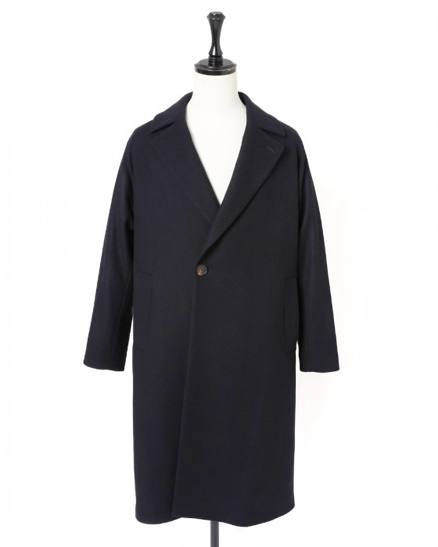 ウールナイロン ダブルブレストチェスターコート【SURBO/スルボ