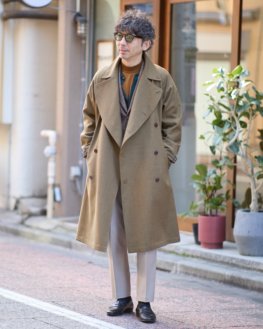 ミリタリーウールサージ トレンチコート【総裏】｜ES:S（エス）｜TOKYOlife