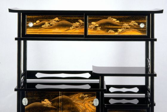 輪島塗 飾り棚・山水蒔絵 8,580,000円（税込） | 輪島塗の塗師屋 輪島