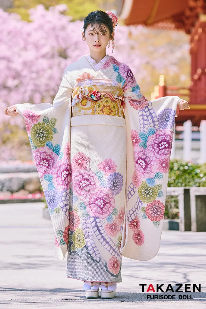 藤娘“きぬたや”の総絞りの振袖がネットでレンタルできちゃう👀🔥｜成