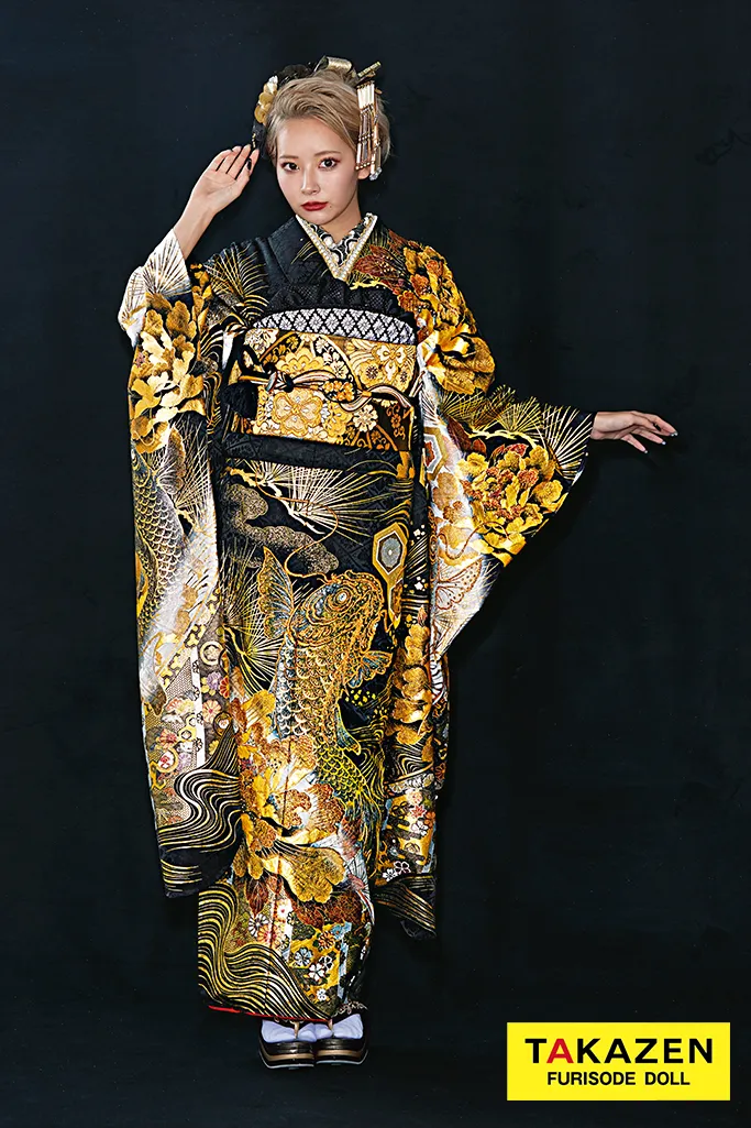 ジャパンモード 黒/金/ゴールド 鯉柄/和柄 渋い 派手 目立つ