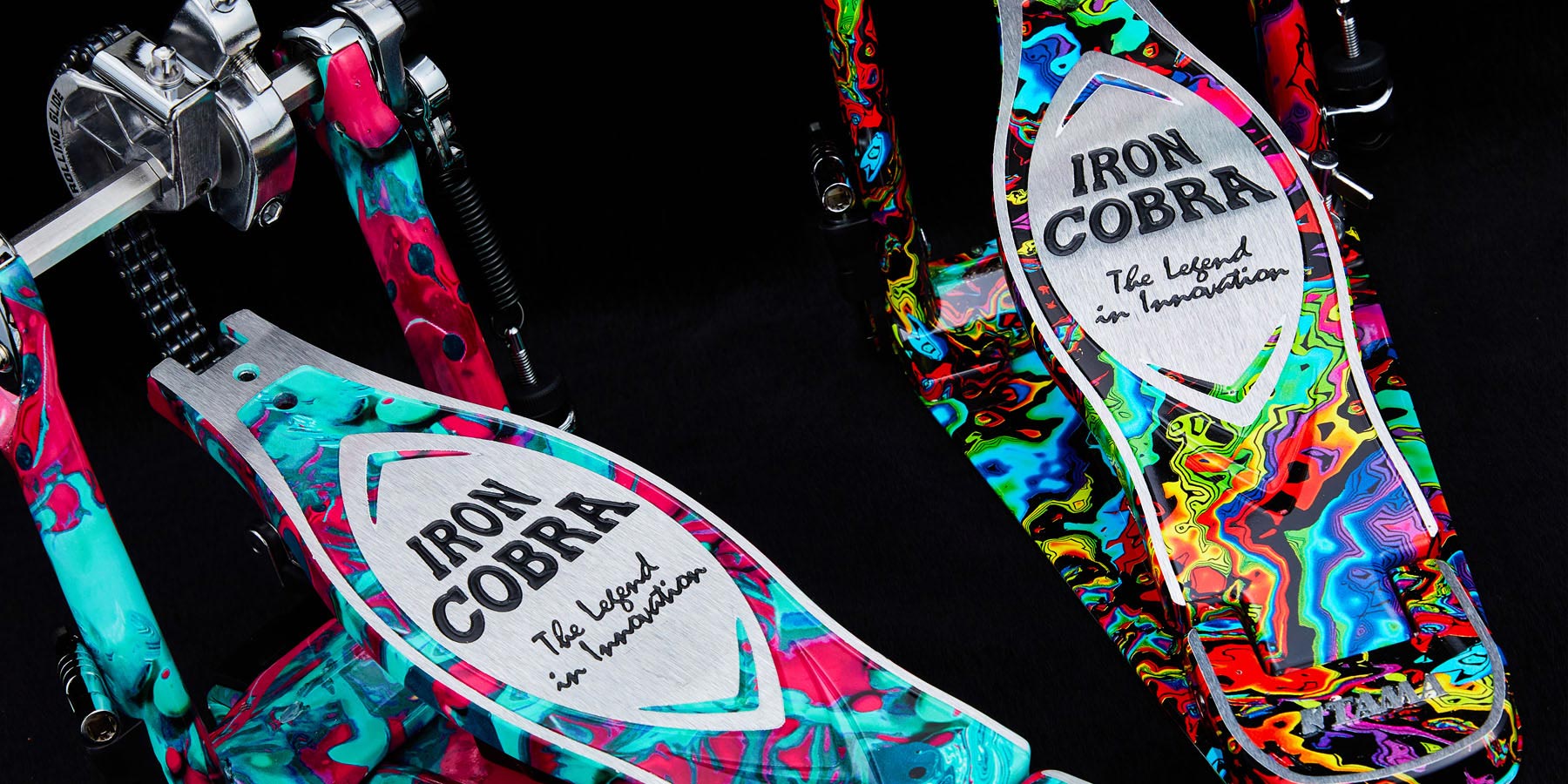 TAMA Drums | 50TH LIMITED IRON COBRA MARBLE DRUM PEDAL