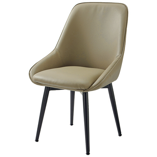 たのめーる】アーバン デザインチェア 回転タイプ グレージュ F-1986K