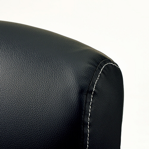 たのめーる】不二貿易 リクライニングチェア ゼクス 肘付 ブラック C