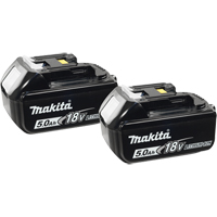 Makita 196681-7 Batteries, Lithium-Ion, 18 V, 5.0 A