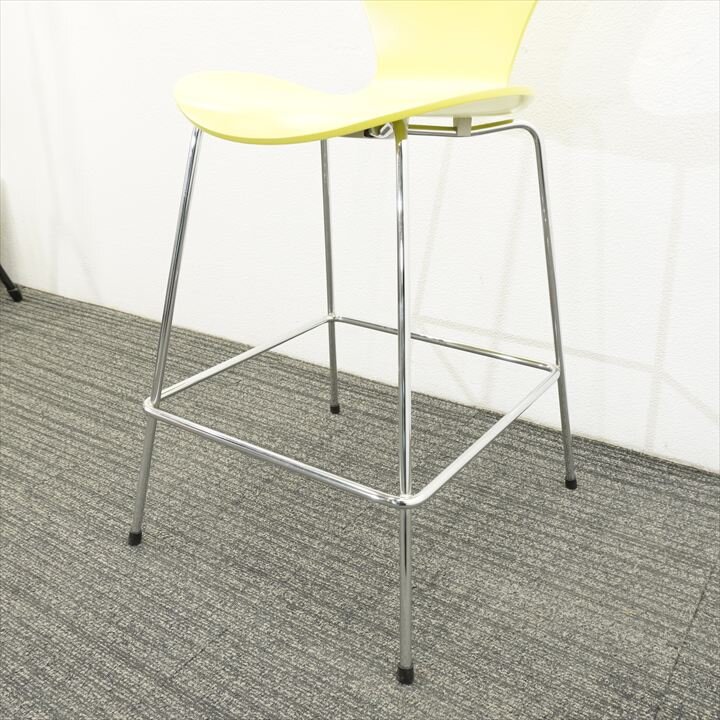 フリッツハンセン セブンチェア イエロー W510 D540 SH640 H1000- 中古