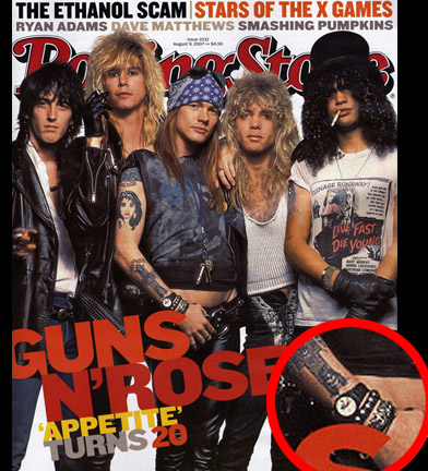 AXL ROSE - stage worn watch | The Golden Closet