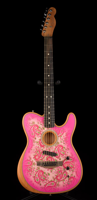 Used Fender Limited Edition American Acoustasonic Telecaster Pink