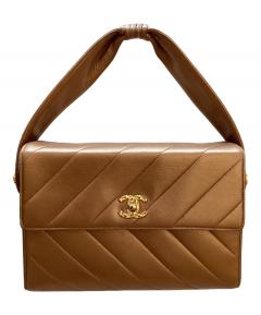 中古・古着通販】CHANEL (シャネル) キルティングレザーハンドバッグ