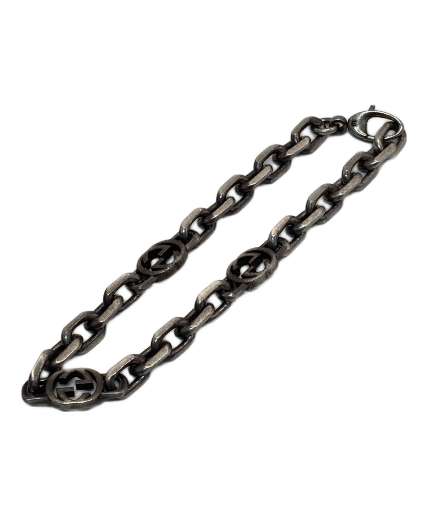 中古・古着通販】GUCCI (グッチ) インターロッキングGブレスレット