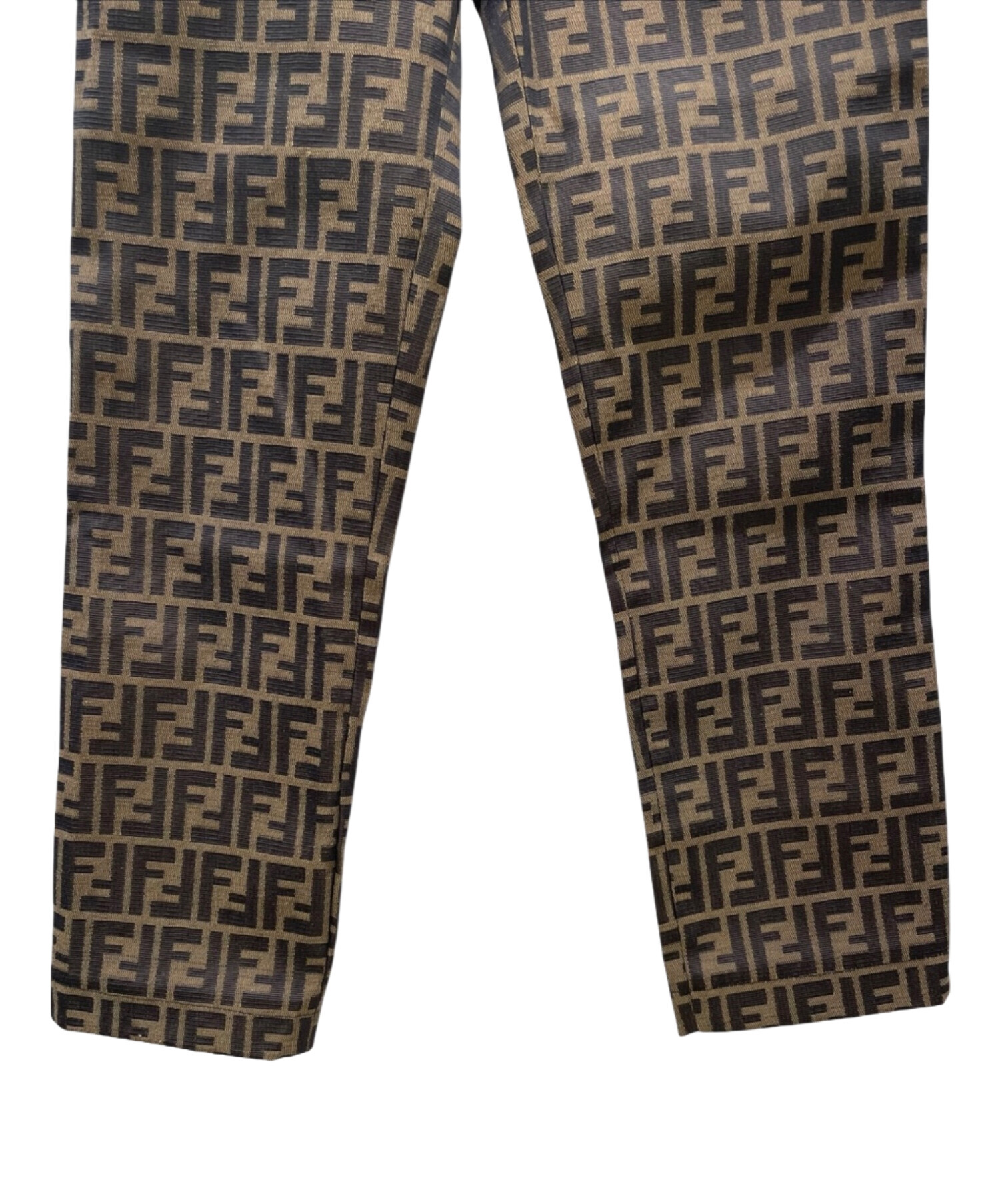 中古・古着通販】FENDI (フェンディ) ズッカ柄パンツ ブラウン サイズ